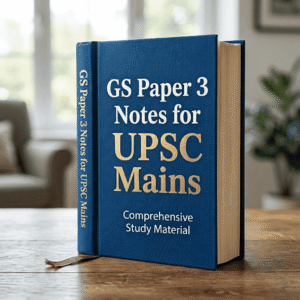 UPSC Mains General Studies Paper-III Notes